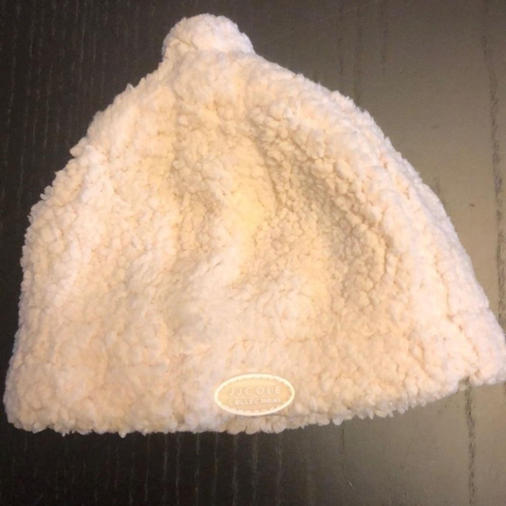 JJ Cole Collection Beanie Winter Hat White Sherpa